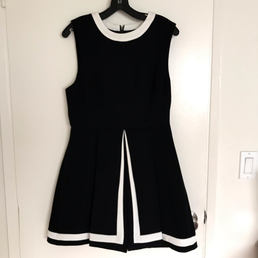 Black Cameo A-Line Dress